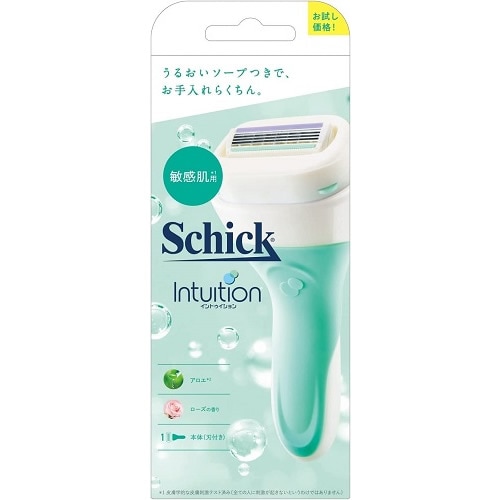 Schick(シック)　イントゥイション　敏感肌用　ホルダー 本体(刃付き)　お試し用　【1個】(シック・ジャパン)　「(○)店舗取置可」
