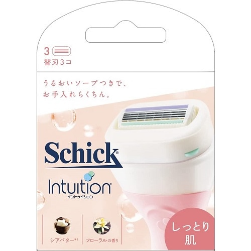 Schick(シック)　イントゥイション　しっとり肌　替刃　【3個入】(シック・ジャパン)　「(○)店舗取置可」