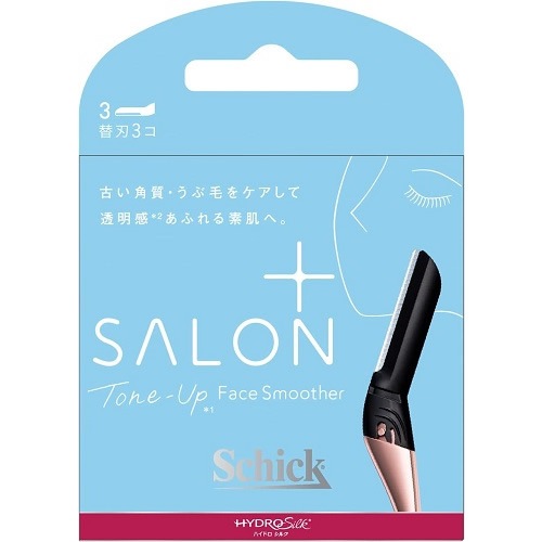 Schick(シック)　ハイドロシルク　サロンプラス　トーンアップ フェイススムーサー　替刃　【3個入】(シック・ジャパン)　