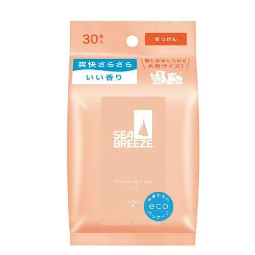 【得ダ値ＧＯＧＯ】シーブリーズ　フェイス&ボディシート Ｎ　せっけん　【30枚入】(ファイントゥデイ)　「(○)店舗取置可」