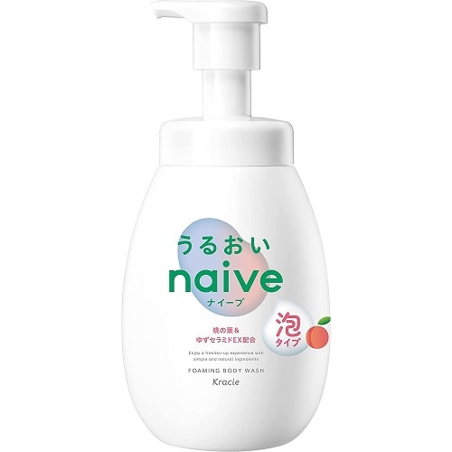 ナイーブ 泡で出てくるボディソープ うるおいタイプ ポンプ 【600ml】(クラシエホームプロダクツ)