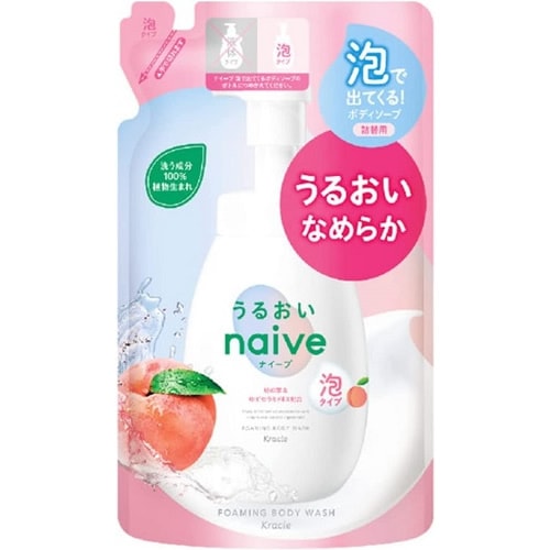 ナイーブ　泡で出てくるボディソープ　うるおいタイプ　詰替用　【480ml】(クラシエホームプロダクツ)　「(○)店舗取置可」
