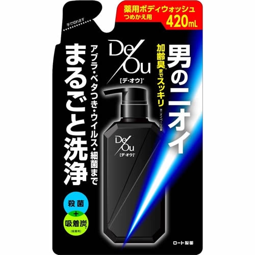 デ・オウ　薬用クレンジングウォッシュ　つめかえ用　【420mL】(ロート製薬)　