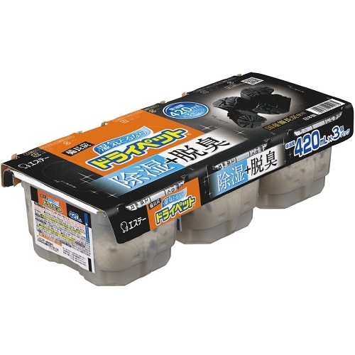 備長炭ドライペット　【420mL×3個パック】(エステー)　「(○)店舗取置可」