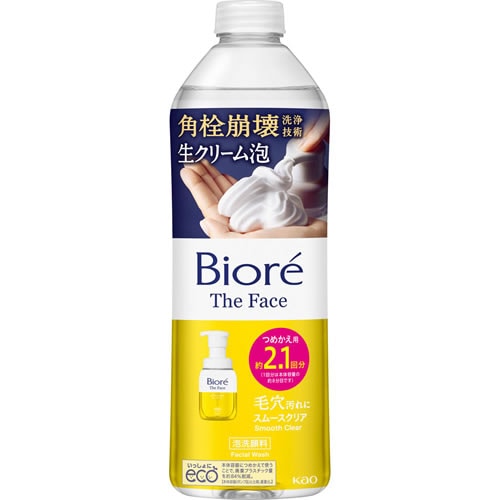 ビオレ　ザフェイス　泡洗顔料　スムースクリア　つめかえ用　【340ml】(花王)