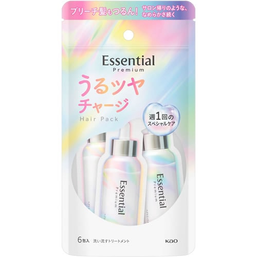 エッセンシャル プレミアム うるツヤチャージヘアパック 【9g×6包入
