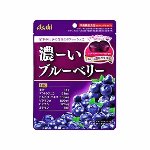 濃ーいブルーベリー　【84g×6個】(アサヒグループ食品)　「(×)店舗取置不可」