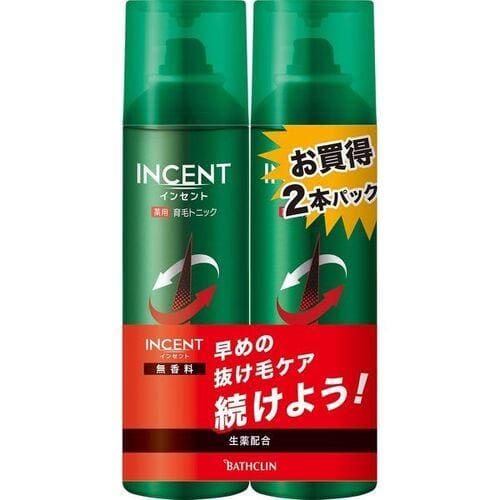 インセント薬用育毛トニック　無香料１９０ｇペアパック　【 190gx2】(バスクリン)　「(×)店舗取置不可」
