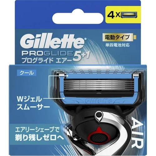 ジレット　プログライド　エアー　電動タイプ　カミソリ　替刃　【4個入】(P&G)　