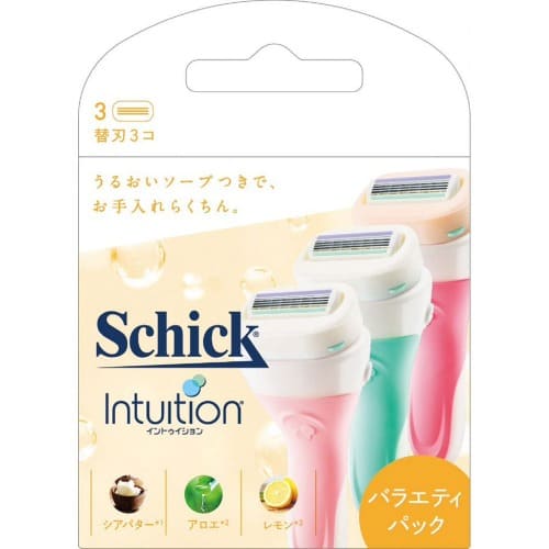 Schick(シック)　イントゥイション バラエティパック 替刃　【３コ入】(シック)　「(○)店舗取置可」