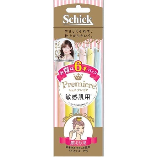Schick(シック)　プレミア　敏感肌用Ｌ　ディスポ　顔そり用　【6本入】(シック)　「(○)店舗取置可」
