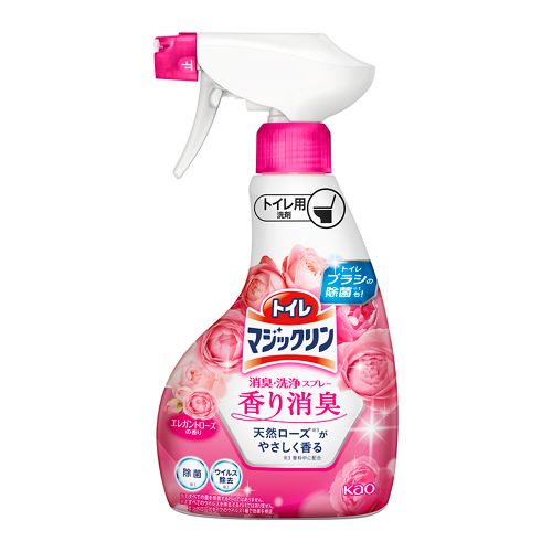 トイレマジックリン消臭・洗浄スプレー　香り消臭　エレガントローズの香り　本体　【350ml】(花王)　