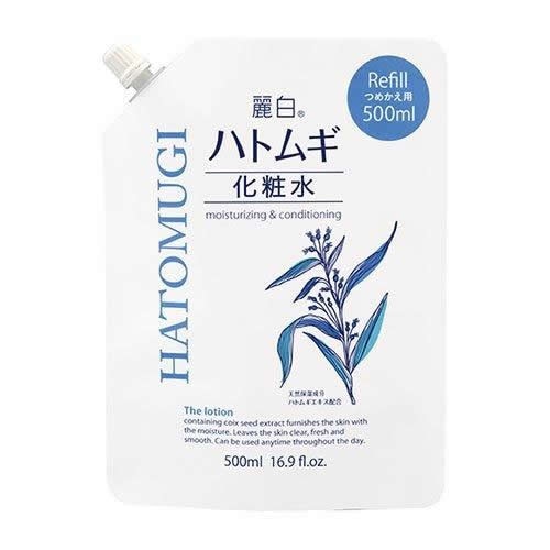 麗白ハトムギ化粧水　つめかえ用　【500ml】(熊野油脂)「(○)店舗取置可」