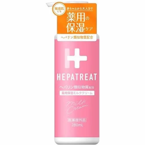 【得ダ値ＧＯＧＯ】ヘパトリート薬用保湿ミルククリーム　【280ｍｌ】(日本ゼトック)「(○)店舗取置可」