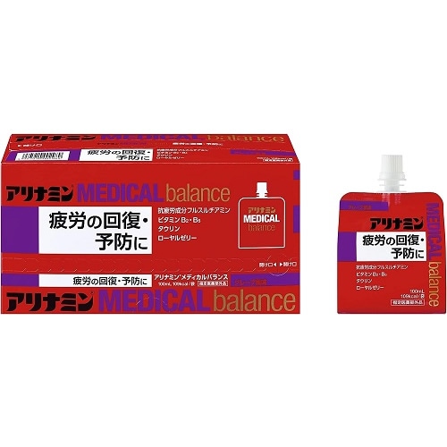 【得ダ値ＧＯＧＯ】【指定医薬部外品】アリナミンメディカルバランスS　グレープ風味　【100ml×6袋入】(アリナミン製薬)