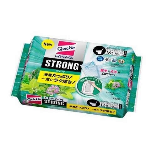 トイレクイックル　ストロング　エクストラハーブの香り　つめかえ用　【16枚】(花王)　