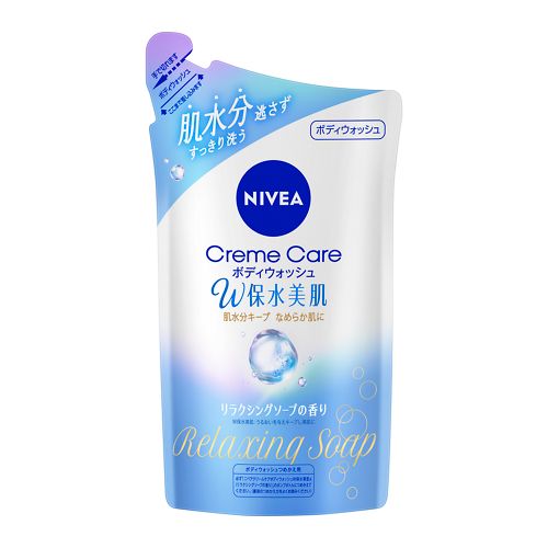 ニベア　クリームケア　ボディウォッシュ　W保水美肌　リラクシングソープの香り　つめかえ用　【350ml】(ニベア花王)　