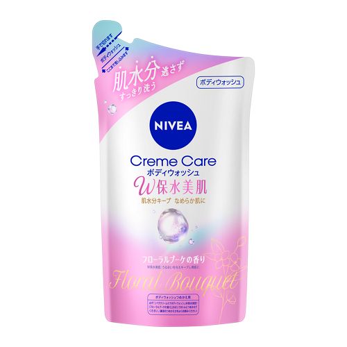 ニベア　クリームケア　ボディウォッシュ　W保水美肌　フローラルブーケの香り　つめかえ用　【350ml】(ニベア花王)　「(○)店舗取置可」