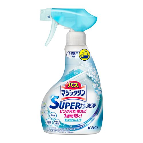 バスマジックリン　SUPER泡洗浄　香りが残らないタイプ　本体　【350ml】(花王)　「(○)店舗取置可」