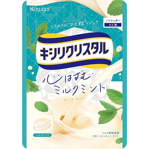 キシリクリスタル　ミルクミントのど飴　【71g×6袋】(春日井製菓)　
