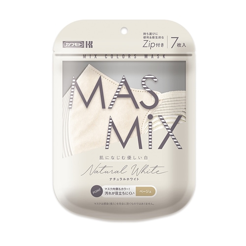 MASMiX（マスミックス）ナチュラルホワイト 【7枚】(川本産業