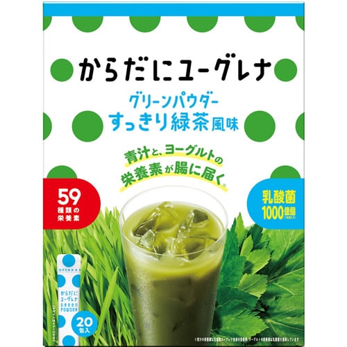からだにユーグレナ すっきり緑茶風味　【20包】(ユーグレナ)「(○)店舗取置可」