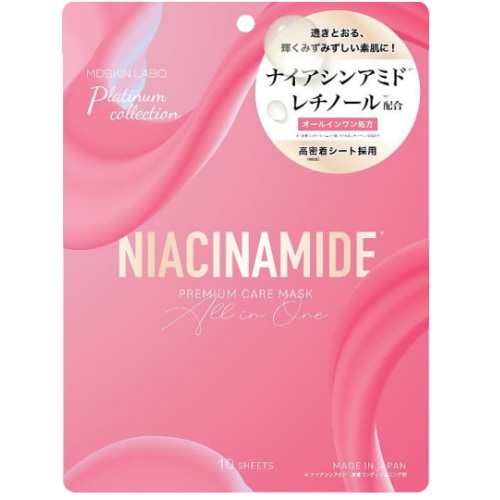MDSKIN LABO ナイアシンアミドプレミアムケアマスク 　【10枚】(アドバンスビューティー)　　「(×)店舗取置不可」