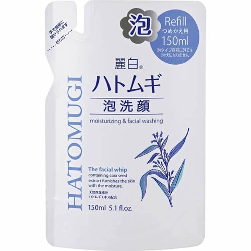 麗白ハトムギ泡洗顔　つめかえ用　【150ml】(熊野油脂)　「(○)店舗取置可」