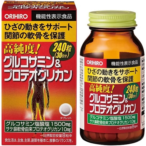 高純度グルコサミン&プロテオグリカン　【240粒】(オリヒロ)　「(○)店舗取置可」