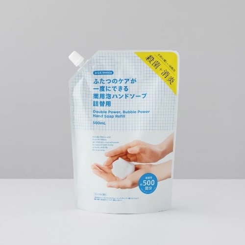 からだWelcia　ふたつのケアが一度にできる薬用泡ハンドソープ　つめかえ用　【500ml】　「(○)店舗取置可」