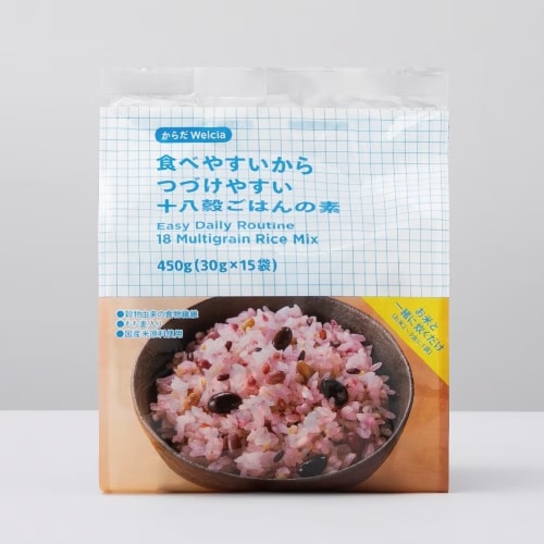 からだWelcia　食べやすいからつづけやすい十八穀ごはんの素　【30g×15袋入】(ウエルシア)　「(○)店舗取置可」