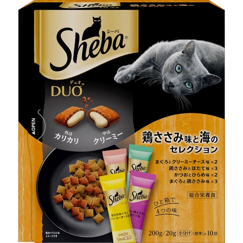 【得ダ値ＧＯＧＯ】シーバ　デュオ　鶏ささみ味と海のセレクション　【200g】(マースジャパンリミテッド)　「(×)店舗取置不可」