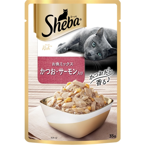【得ダ値ＧＯＧＯ】シーバ　リッチ　お魚ミックス　かつお・サーモン入り　【35g】(マースジャパンリミテッド)