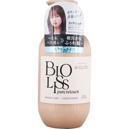 サロンスタイル　ビオリス　ピュアレタッチ　ぺたふぅわ ヘアコンディショナー　【480ml】(コーセーコスメポート)　「(○)店舗取置可」