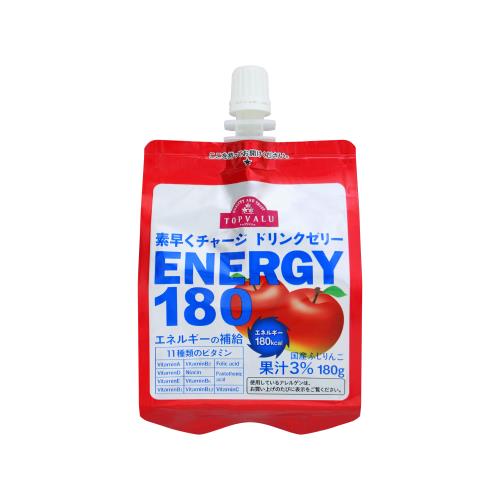 トップバリュ　素早くチャージドリンクゼリー エナジー180 ふじりんご　【180g×24個】(TOPVALU)　