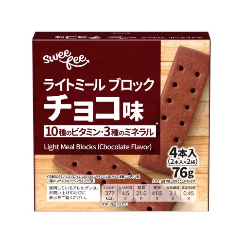 トップバリュ スウィーフィー ライトミールブロック チョコ味 【4本入