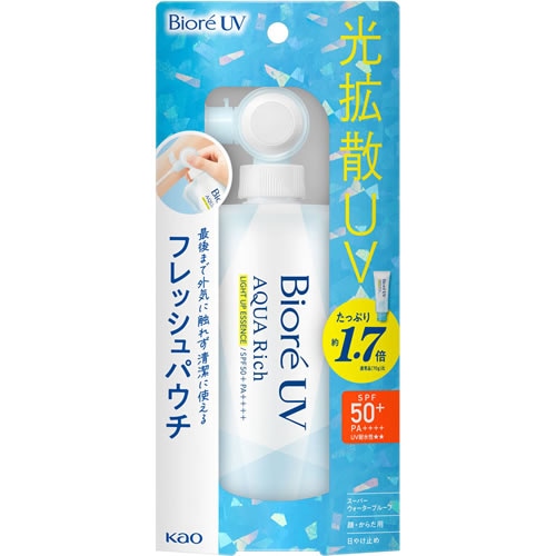 ビオレＵＶ　アクアリッチ　ライトアップエッセンス　フレッシュパウチ　【120g】(花王)