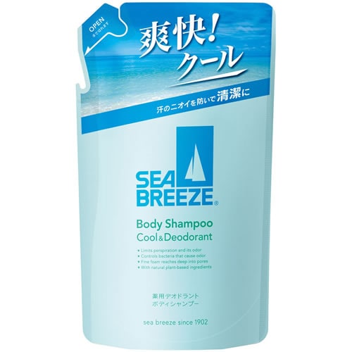 シーブリーズ　ボディシャンプー　クール&デオドラント f　つめかえ用　【330mL】(ファイントゥデイ)　「(○)店舗取置可」