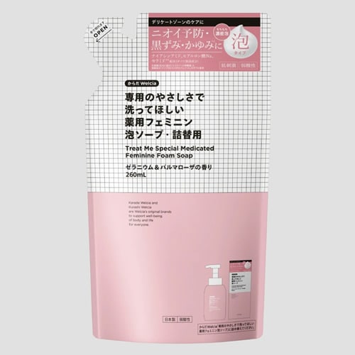 からだWelcia　専用のやさしさで洗ってほしい薬用フェミニン泡ソープ　つめかえ用　【260ml】(ウエルシア)　「(○)店舗取置可」