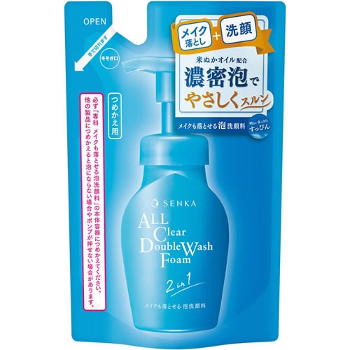 SENKA(センカ)　メイクも落とせる泡洗顔料 f　つめかえ用　【130mL】(ファイントゥデイ)　「(○)店舗取置可」