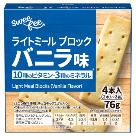 トップバリュ　スウィーフィー　ライトミールブロック　バニラ味　【4本入×10個】(TOPVALU)　
