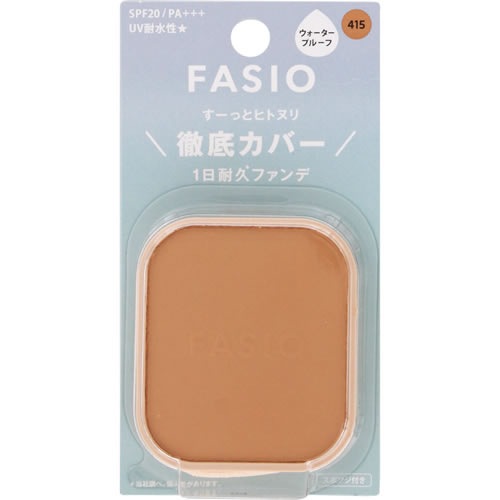 ファシオ　ヒトヌリカバー 耐久ファンデーション　415 ヘルシーオークル　【10g】(コーセー)　「(×)店舗取置不可」