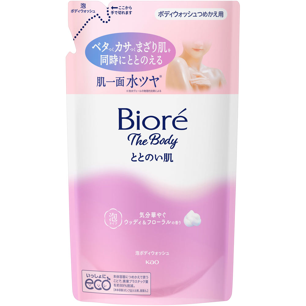 ビオレ ザ ボディ　ととのい肌　泡タイプ　ウッディ&フローラルの香り　つめかえ用　【440ml】(花王)　「(○)店舗取置可」