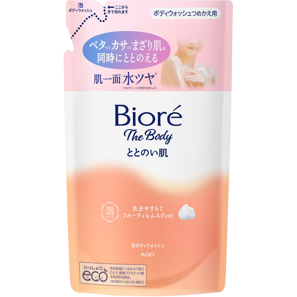 ビオレ ザ ボディ　ととのい肌　泡タイプ　フルーティ&ムスクの香り　つめかえ用　【440ml】(花王)　「(○)店舗取置可」