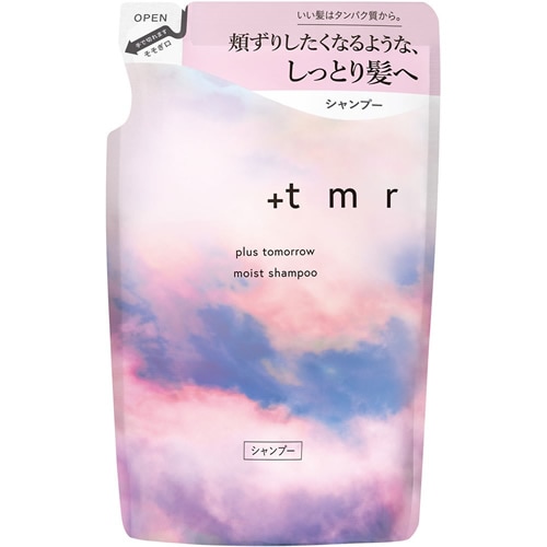 プラストゥモロー(+tmr)　モイスト  シャンプー　つめかえ用　【400ml】(ファイントゥデイ)　「(○)店舗取置可」