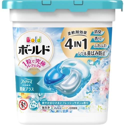 ボールド　ジェルボール4D　爽やかフレッシュフラワーサボンの香り　本体　【11個入】(P&G)　「(○)店舗取置可」