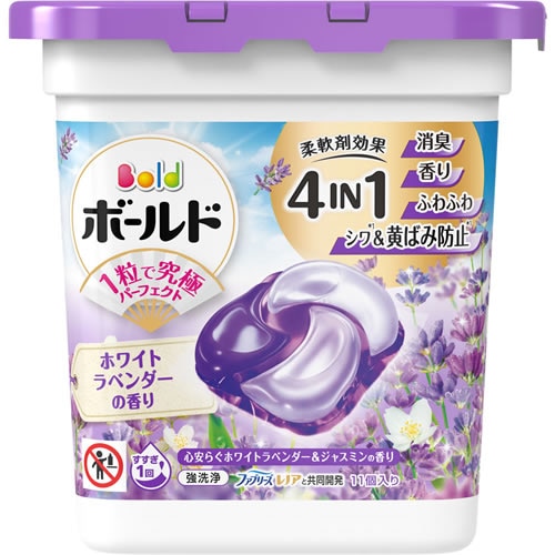 ボールド　ジェルボール4D　心安らぐホワイトラベンダー＆ジャスミンの香り　本体　【11個入】(P&G)　「(○)店舗取置可」