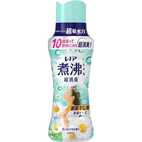 レノア　煮沸レベル消臭抗菌ビーズ　部屋干し 花とおひさまの香り　本体　【420ml】(P&G)　
