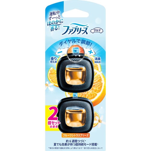 ファブリーズ　イージークリップ　フルーツシトラスブリーズ　【2.5mL×2個】(P&G)　「(○)店舗取置可」