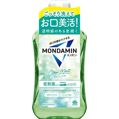 【得ダ値ＧＯＧＯ】モンダミン　クリアミント　【1000ml】(アース製薬)　「(○)店舗取置可」